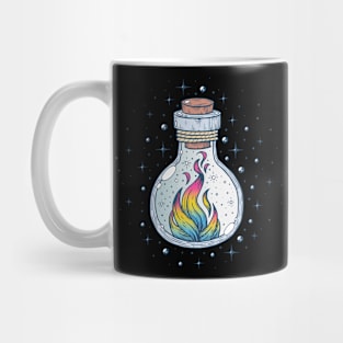 Pansexual Fire Occult Bottle LGBT Pan Pride Flag Mug